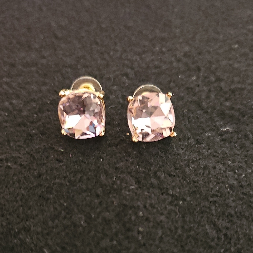 Elegant Pink Stud Earrings